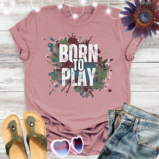 BORN to PLAY Premium Unisex Crewneck T-shirt