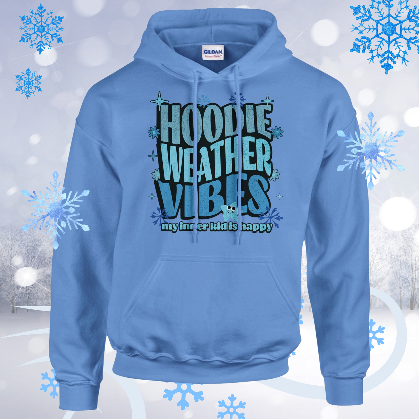 Hoodie Weather Vibes Cozy Classic Pullover