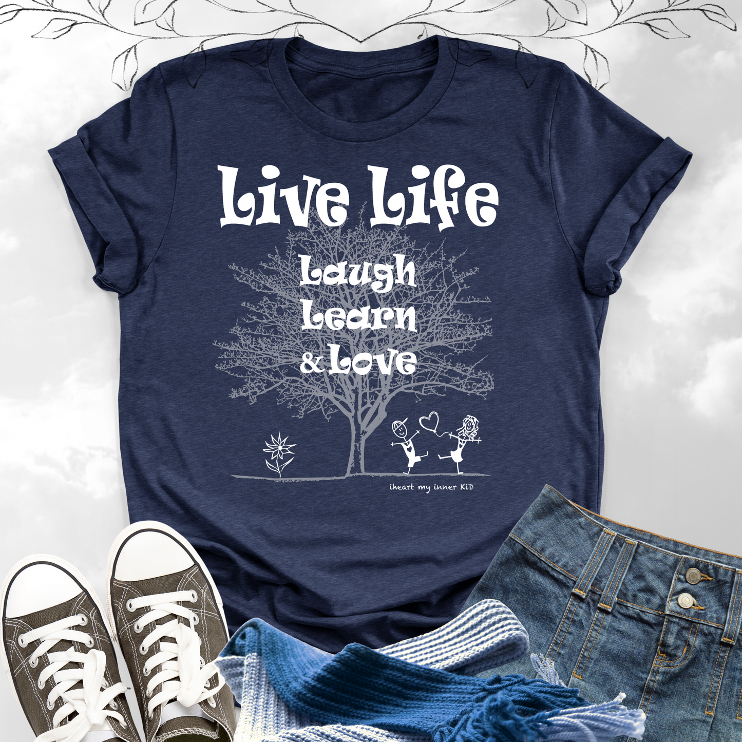 LIVE LIFE Laugh Learn Love Premium T-Shirt