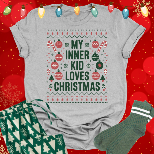 The KiD in Me Loves Christmas T-shirt