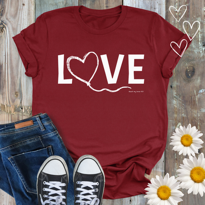 Heart Balloon LOVE Woman's T-shirt