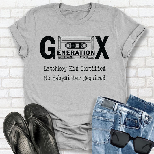 GEN X Latchkey Kid Certified Unisex T-shirt