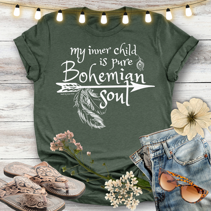 My inner child is Pure Bohemian Soul T-shirt