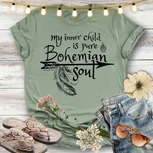 My inner child is Pure Bohemian Soul T-shirt