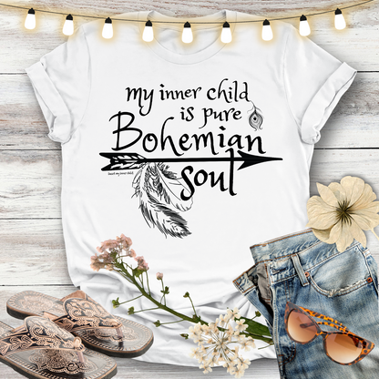 My inner child is Pure Bohemian Soul T-shirt