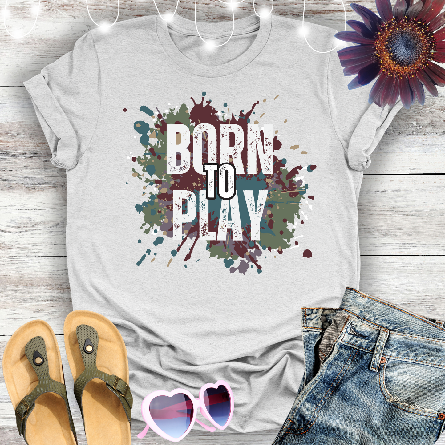 BORN to PLAY Premium Unisex Crewneck T-shirt
