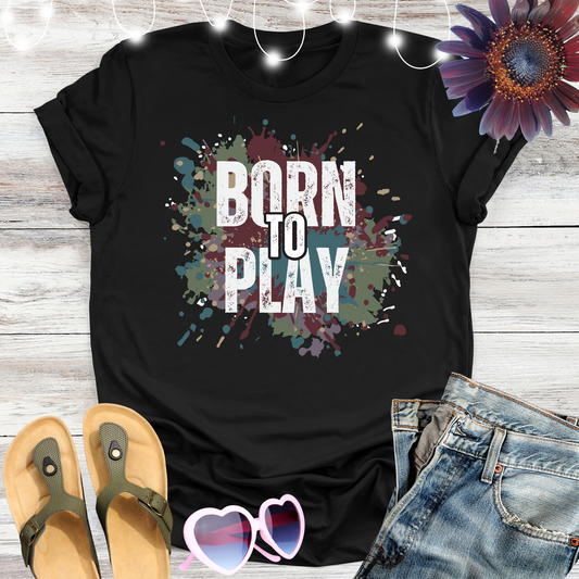 BORN to PLAY Premium Unisex Crewneck T-shirt