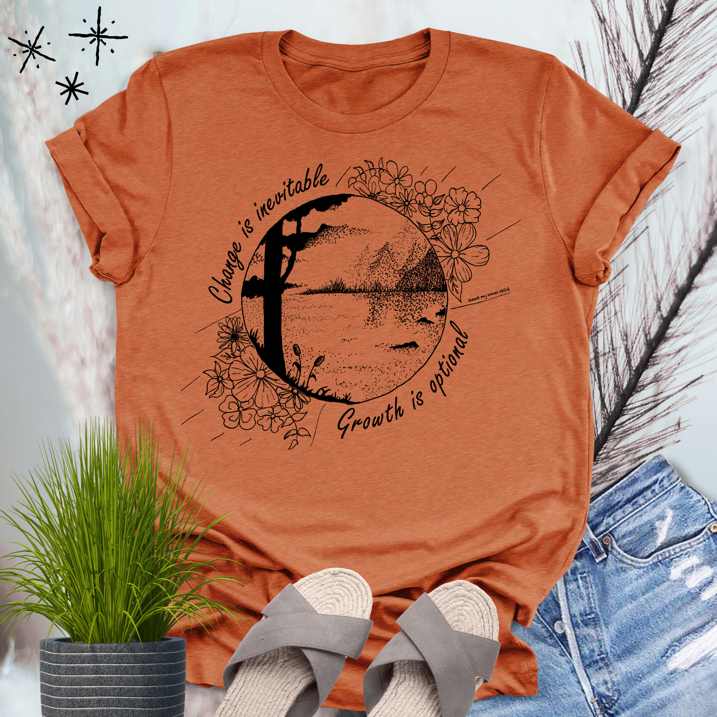 Change is Inevitable Growth is Optional T-shirt