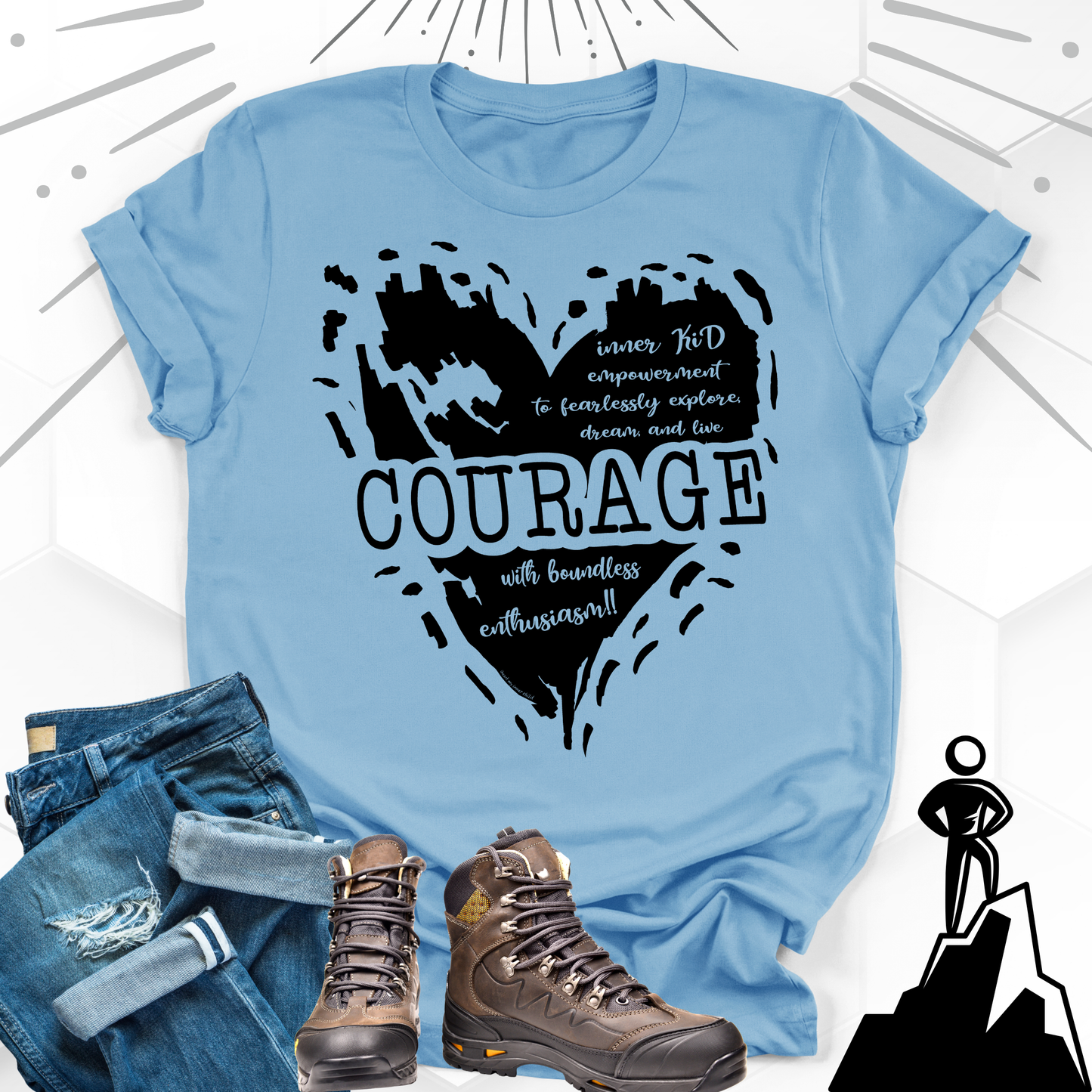 Courage Heart Premium T-shirt