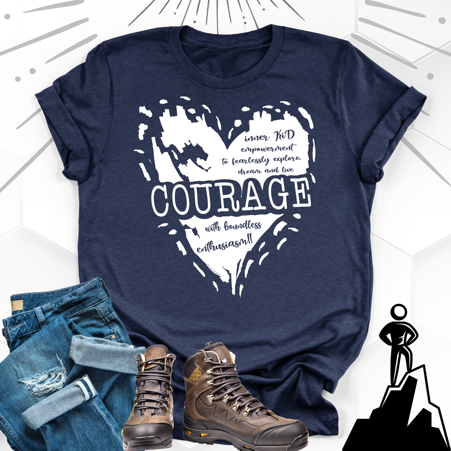 Courage Heart Premium T-shirt