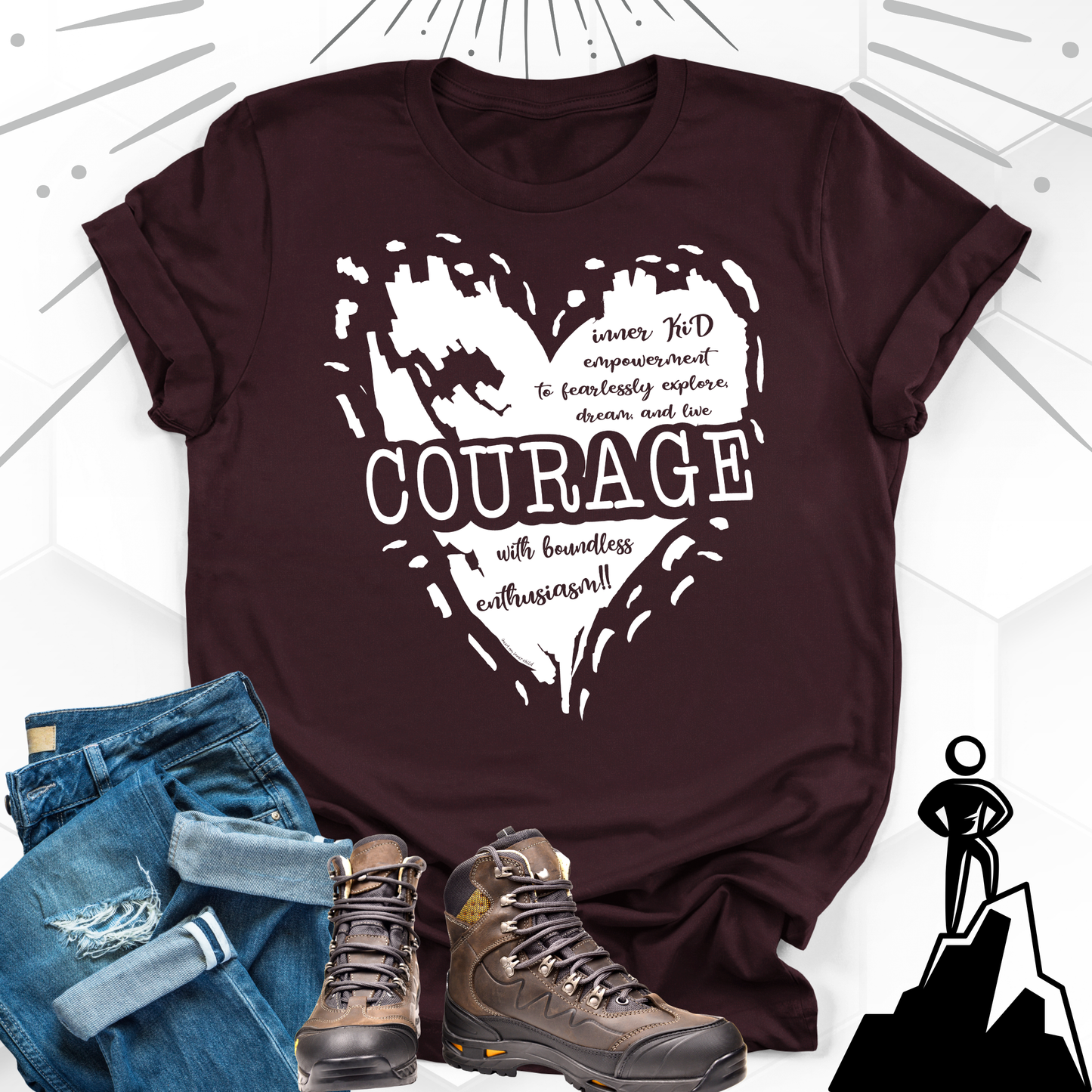 Courage Heart Premium T-shirt