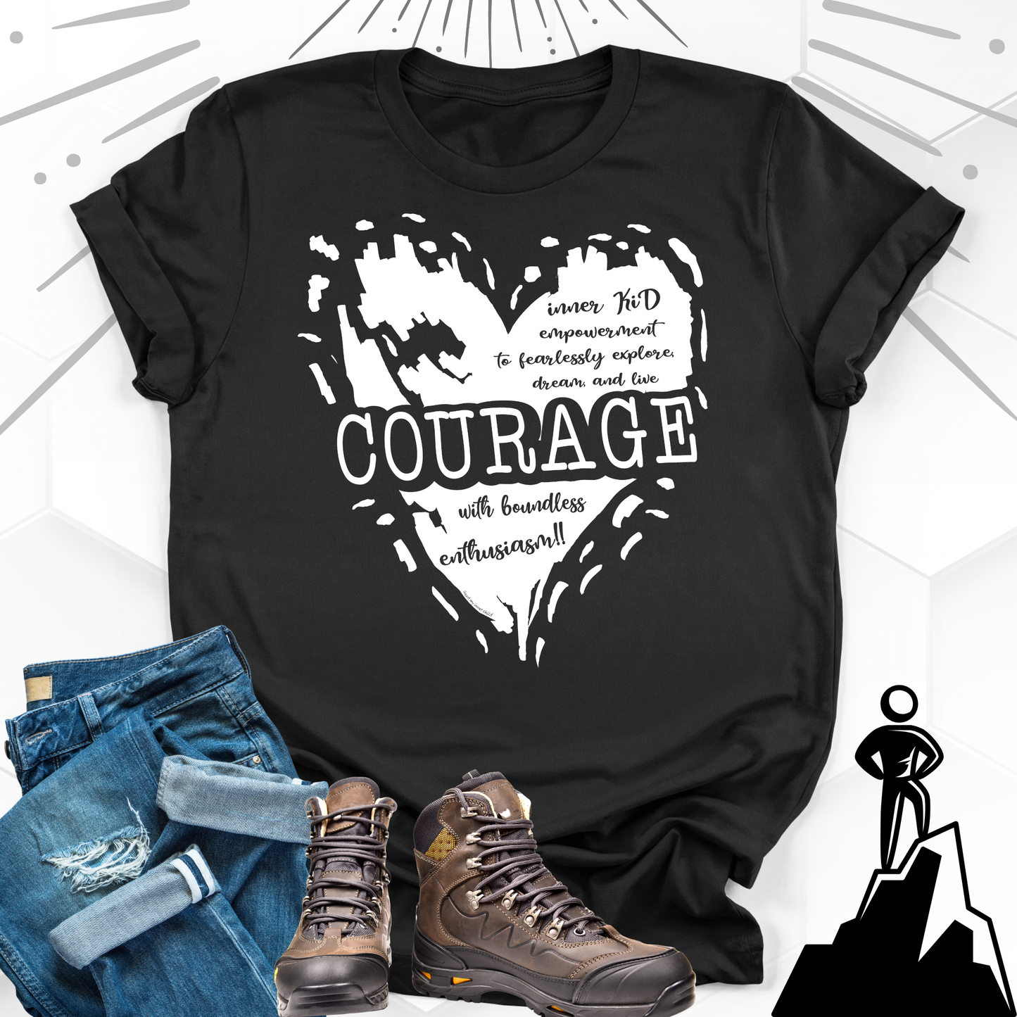 Courage Heart Premium T-shirt