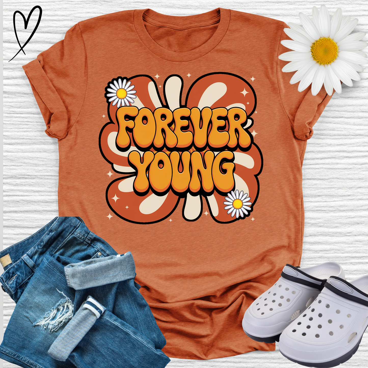 Forever Young Retro T-shirt