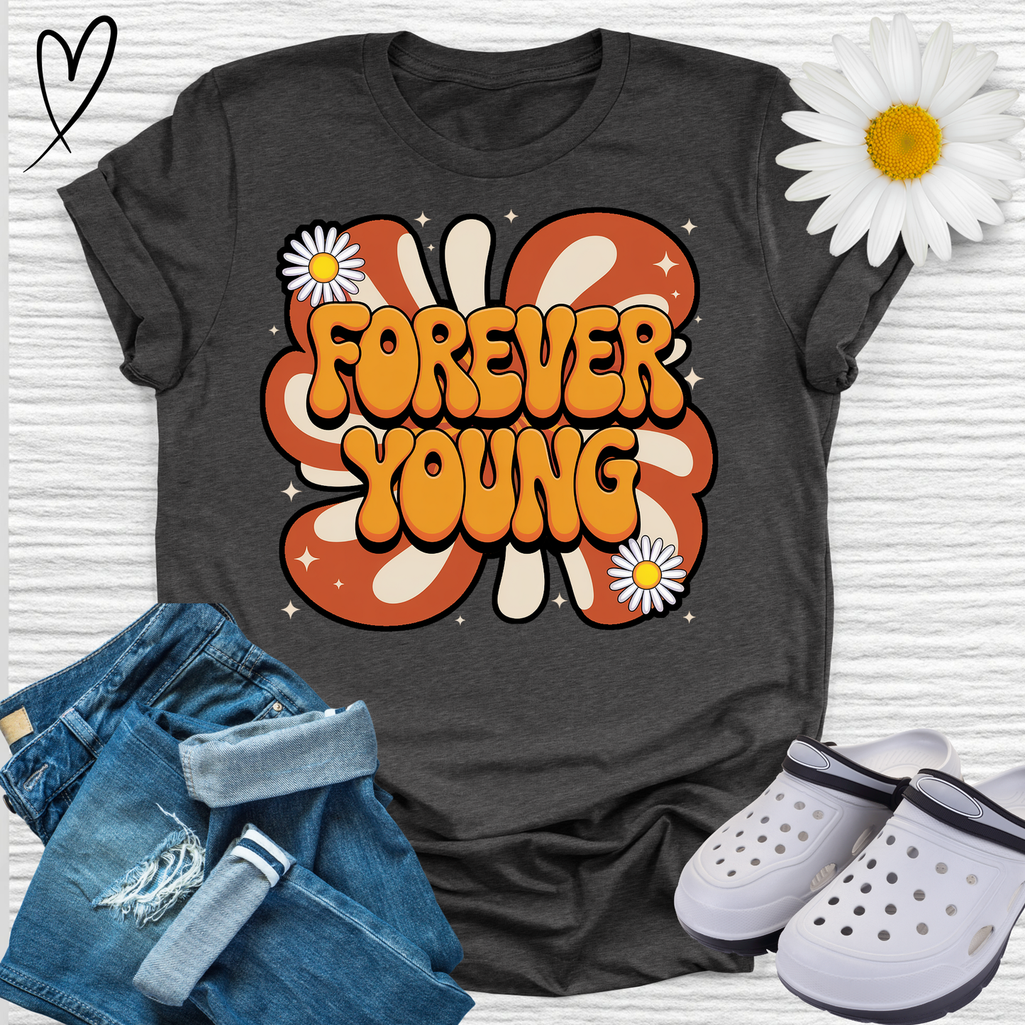Forever Young Retro T-shirt