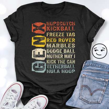 GenX 80's Outdoor Games Unisex Shirt