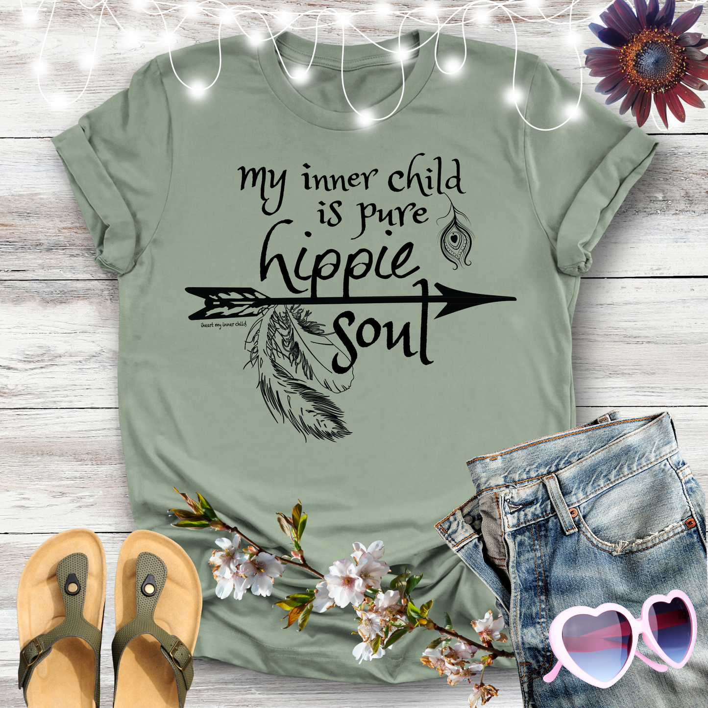 My inner child is Pure Hippie Soul T-shirt