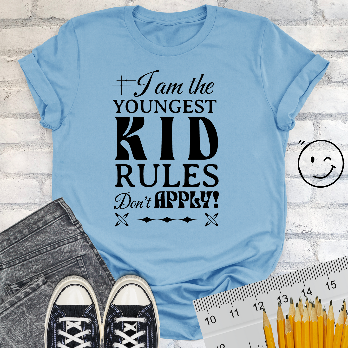 Rules for YOUNGEST KID Unisex T-shirt