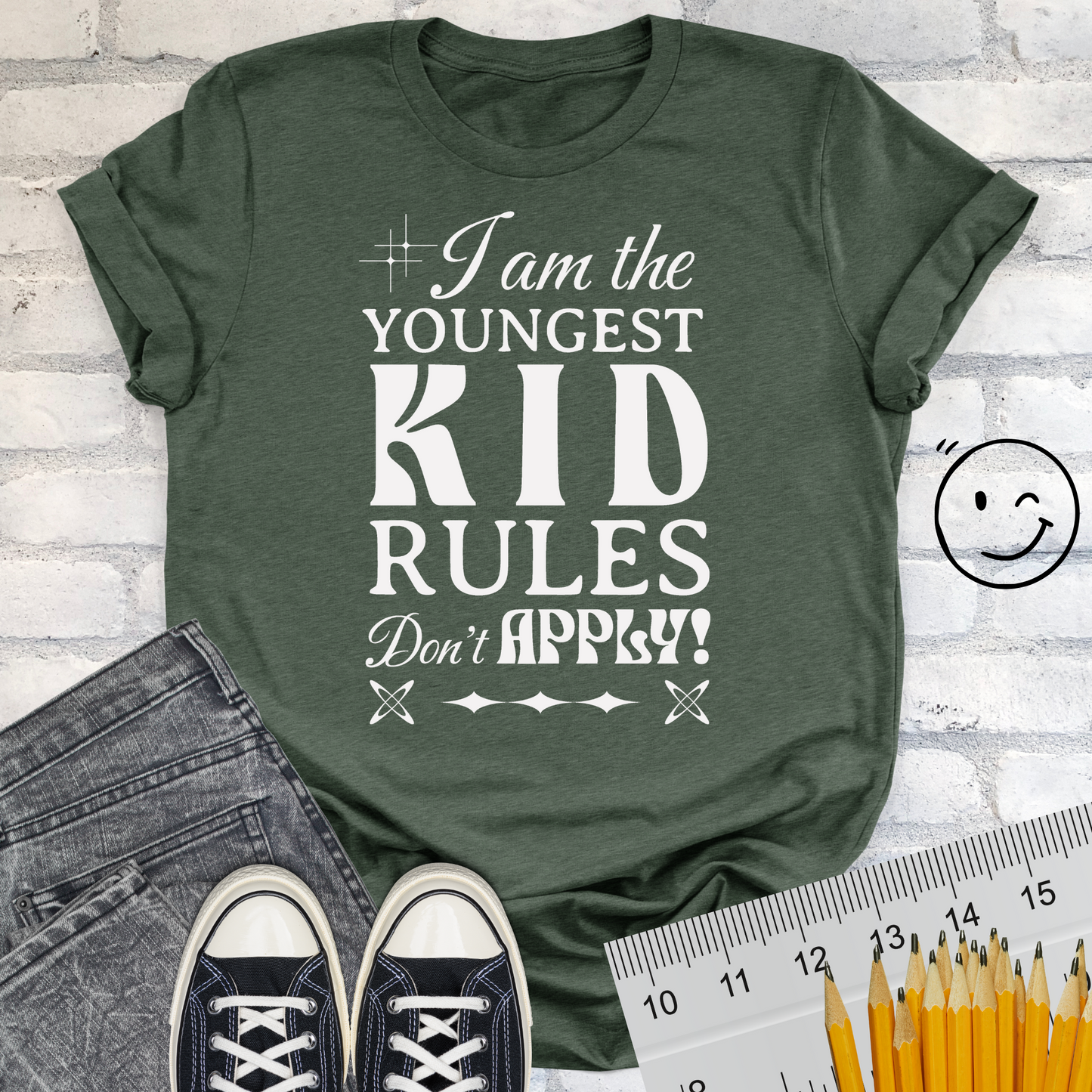 Rules for YOUNGEST KID Unisex T-shirt