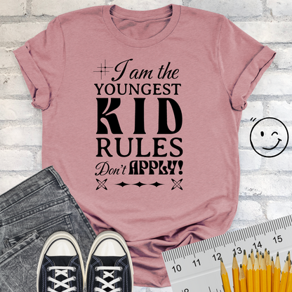 Rules for YOUNGEST KID Unisex T-shirt