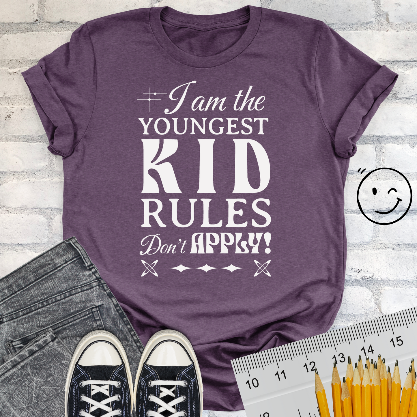 Rules for YOUNGEST KID Unisex T-shirt