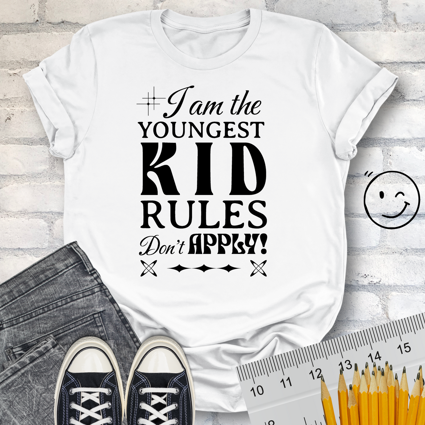 Rules for YOUNGEST KID Unisex T-shirt
