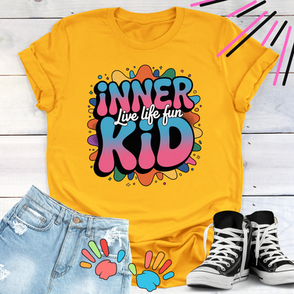 Inner Kid Live Life FUN Rainbow Colored T-shirt
