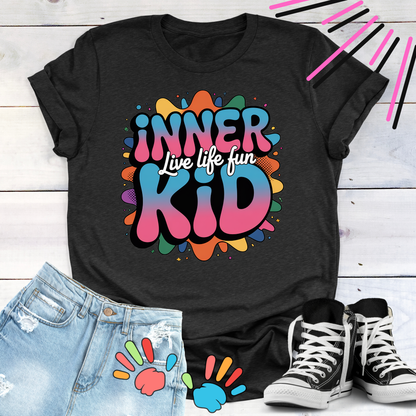 Inner Kid Live Life FUN Rainbow Colored T-shirt