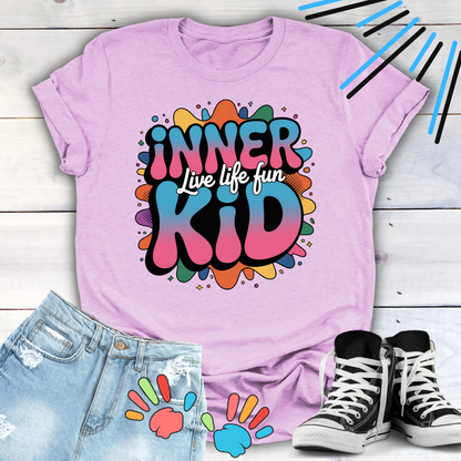 Inner Kid Live Life FUN Rainbow Colored T-shirt
