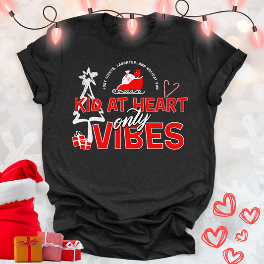 Kid at Heart Vibes Only Premium T-shirt