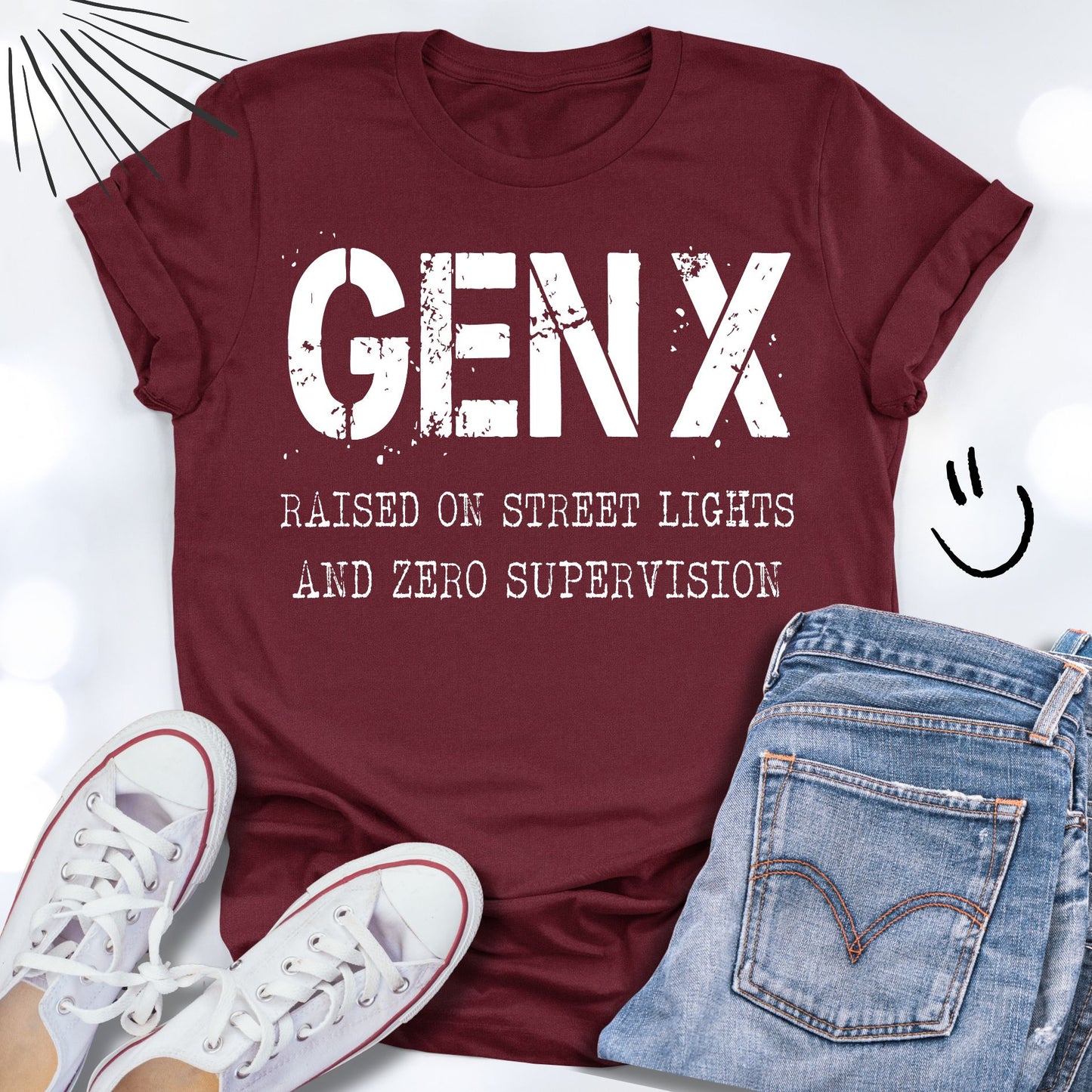 GEN X Raised on Street Lights and No Supervision T-shirt