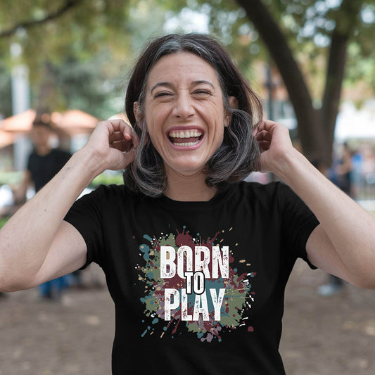 BORN to PLAY Premium Unisex Crewneck T-shirt