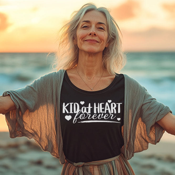 Kid at Heart forever Women's Premium Tshirt