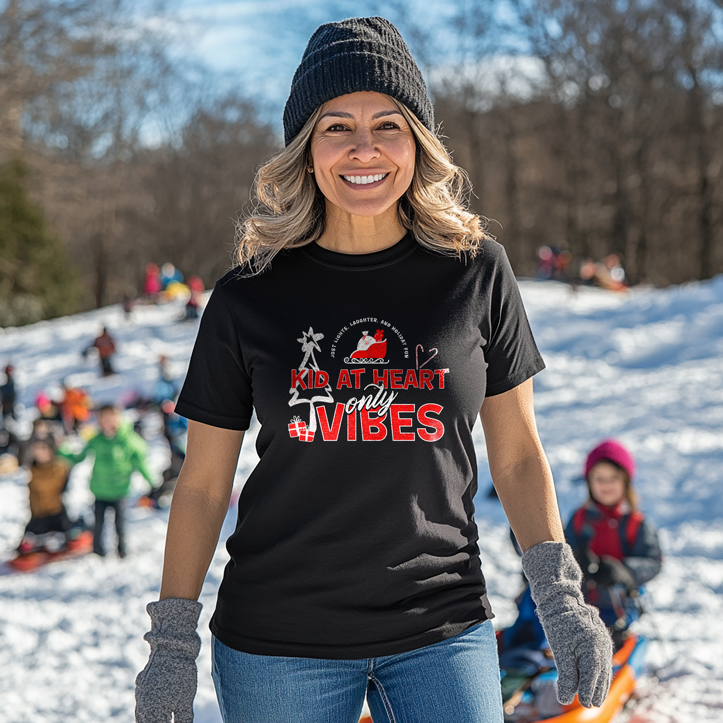 Kid at Heart Vibes Only Premium T-shirt