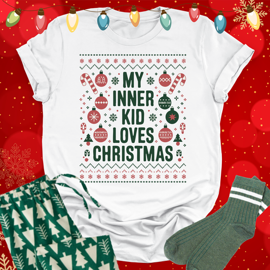 The KiD in Me Loves Christmas T-shirt