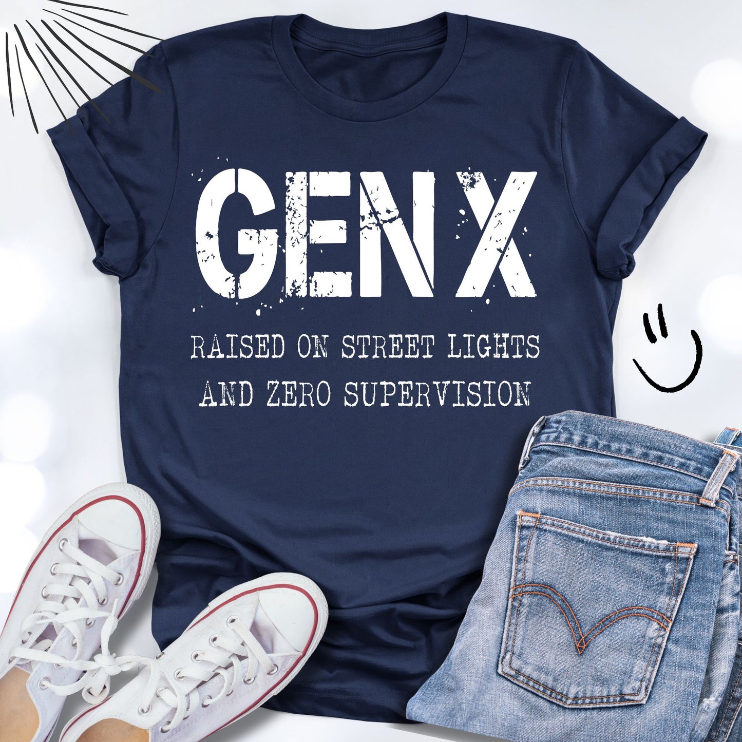 GEN X Raised on Street Lights and No Supervision T-shirt