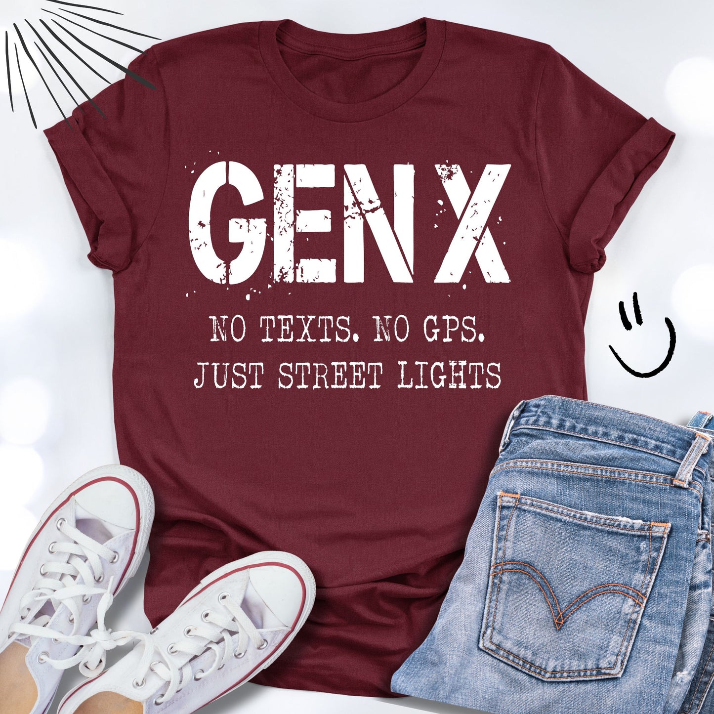 GEN X No Texts NO GPS Just Street Light Unisex T-shirt
