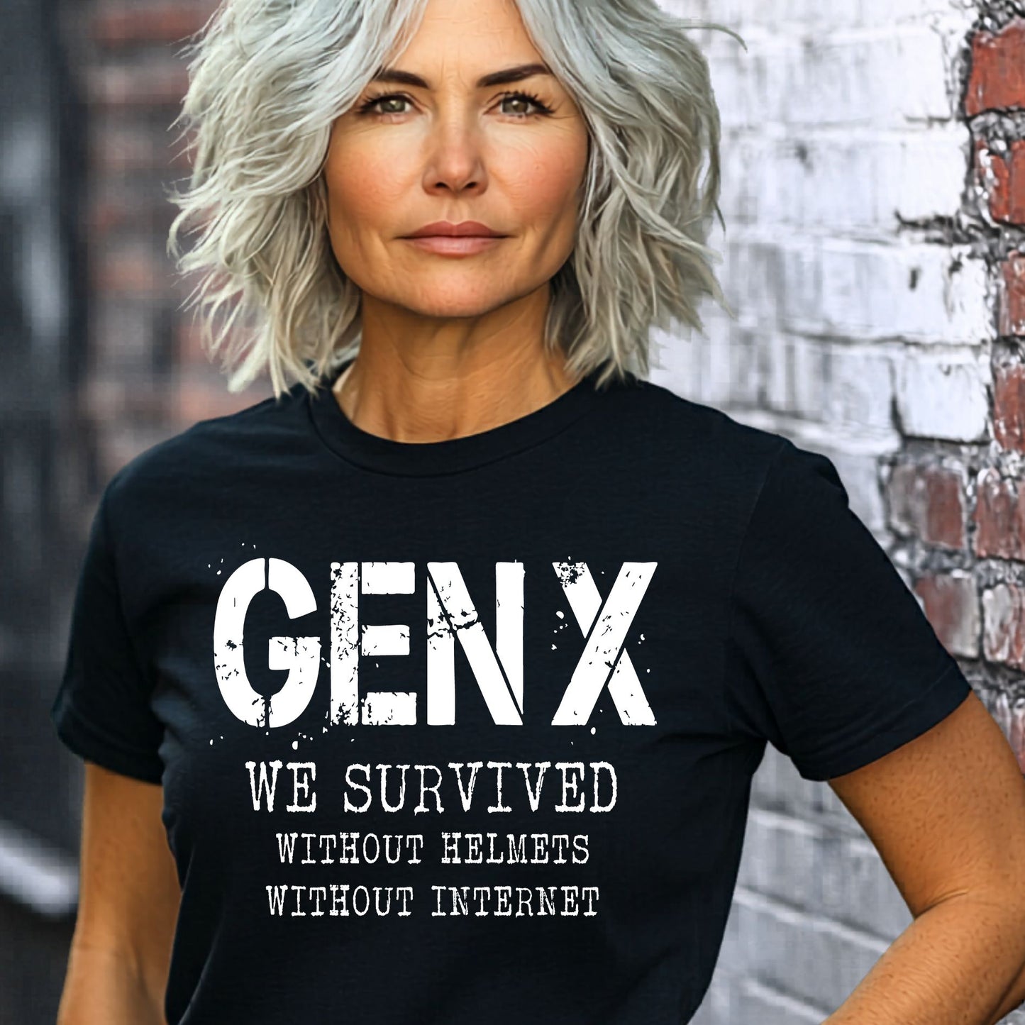 GEN X We Survived Without Helmets or Internet Unisex T-shirt