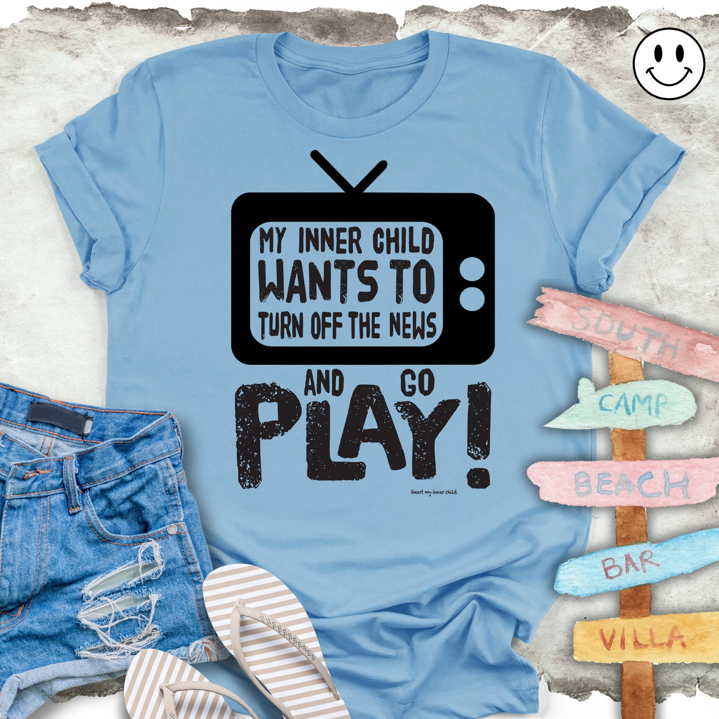 Turn OFF the NEWS and GO PLAY Unisex T-shirt