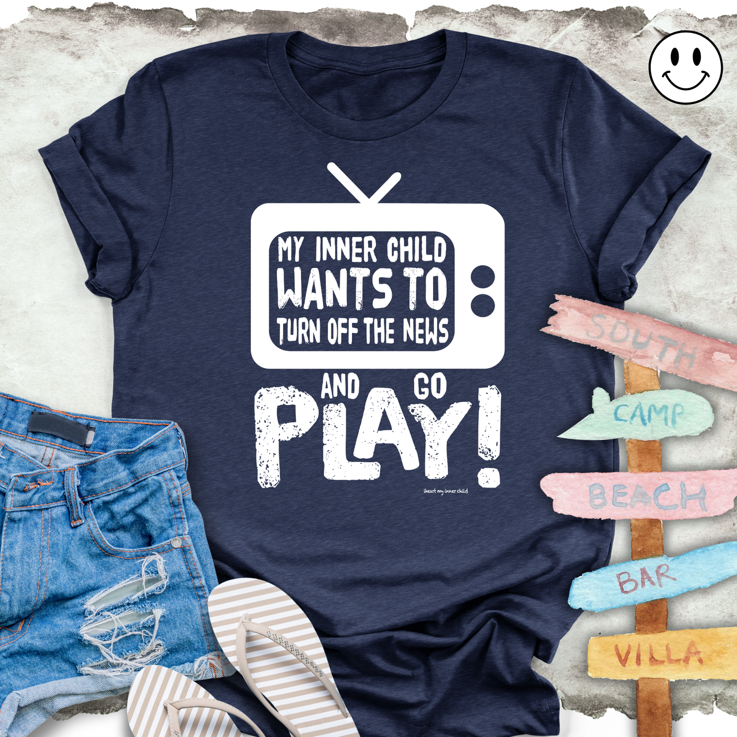 Turn OFF the NEWS and GO PLAY Unisex T-shirt