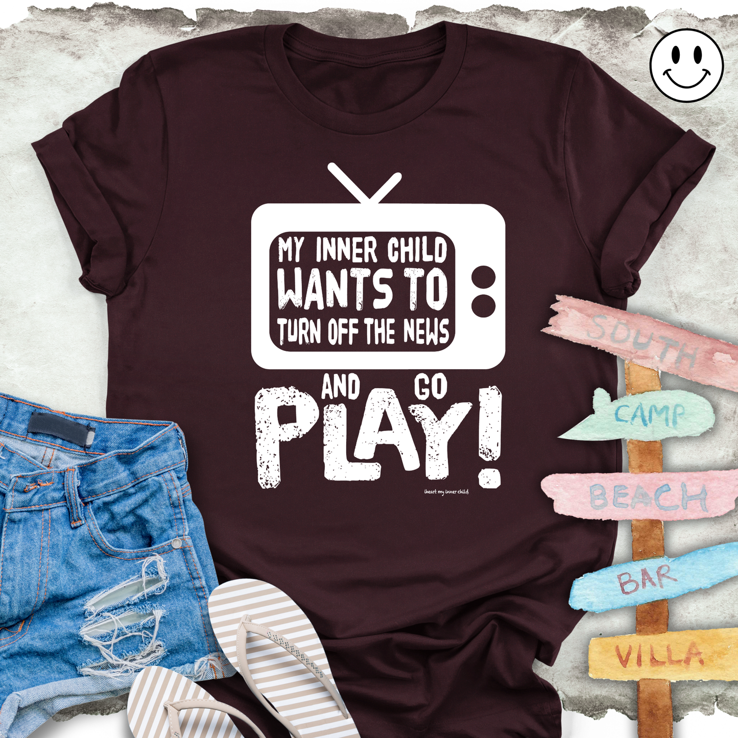 Turn OFF the NEWS and GO PLAY Unisex T-shirt