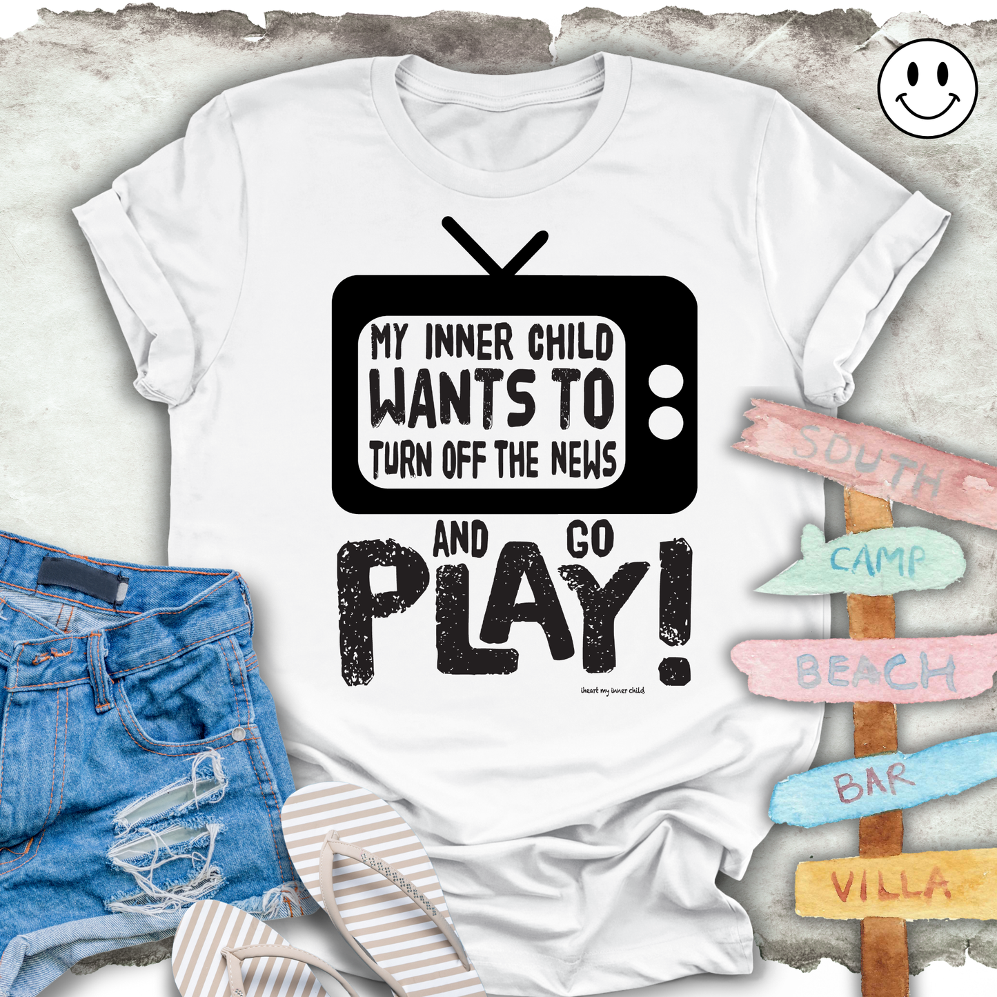 Turn OFF the NEWS and GO PLAY Unisex T-shirt