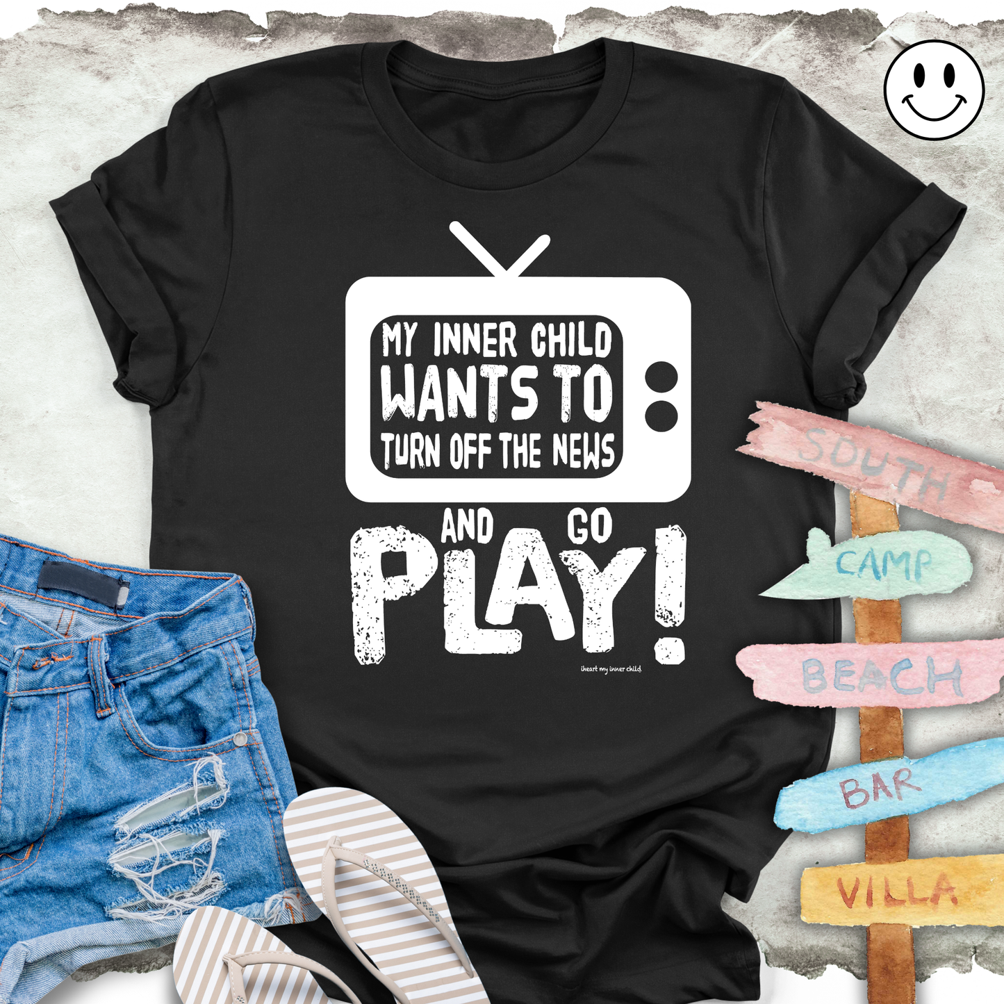 Turn OFF the NEWS and GO PLAY Unisex T-shirt