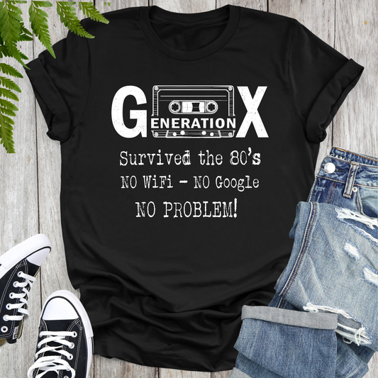 GEN X No WiFi No Google No Problem Unisex T-shirt