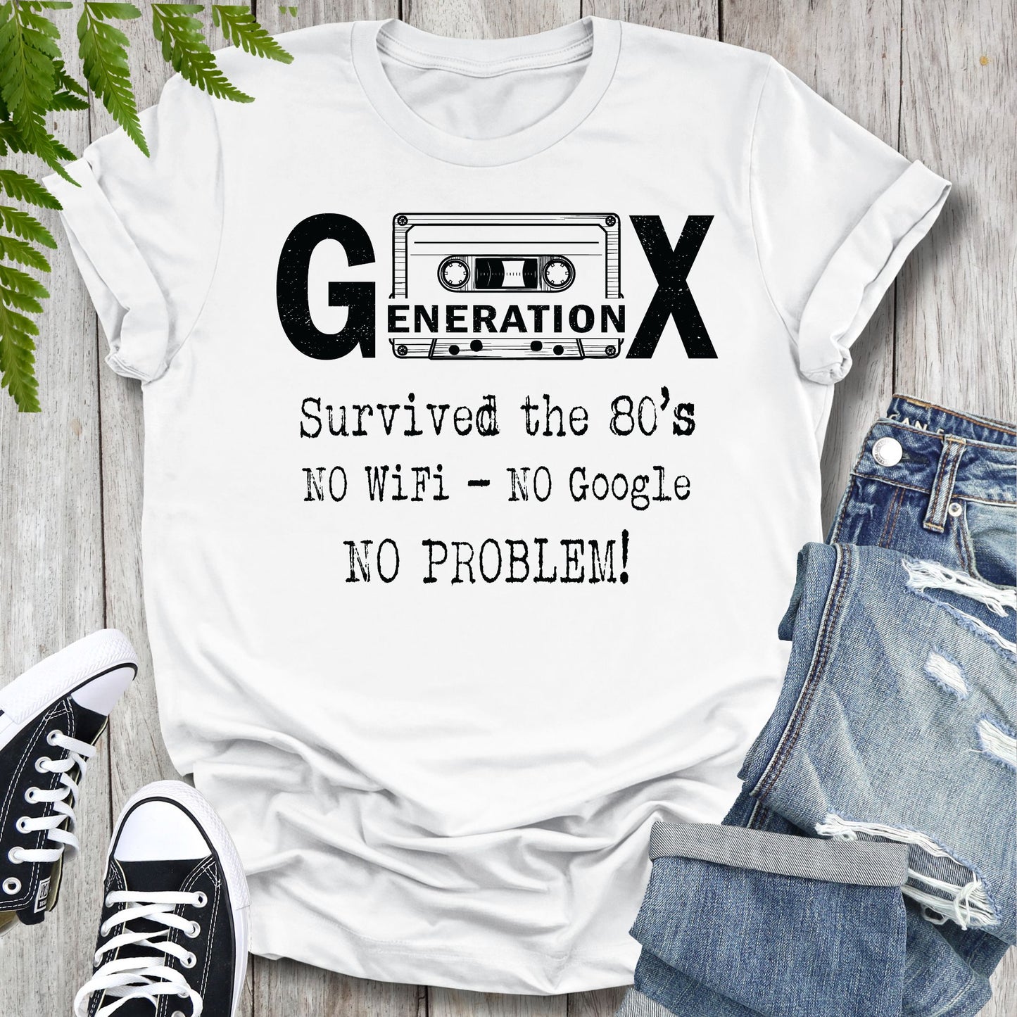GEN X No WiFi No Google No Problem Unisex T-shirt
