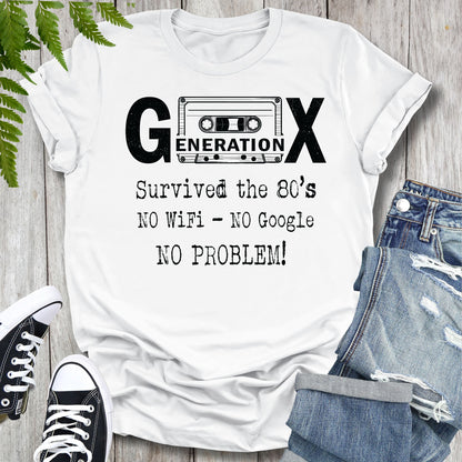 GEN X No WiFi No Google No Problem Unisex T-shirt