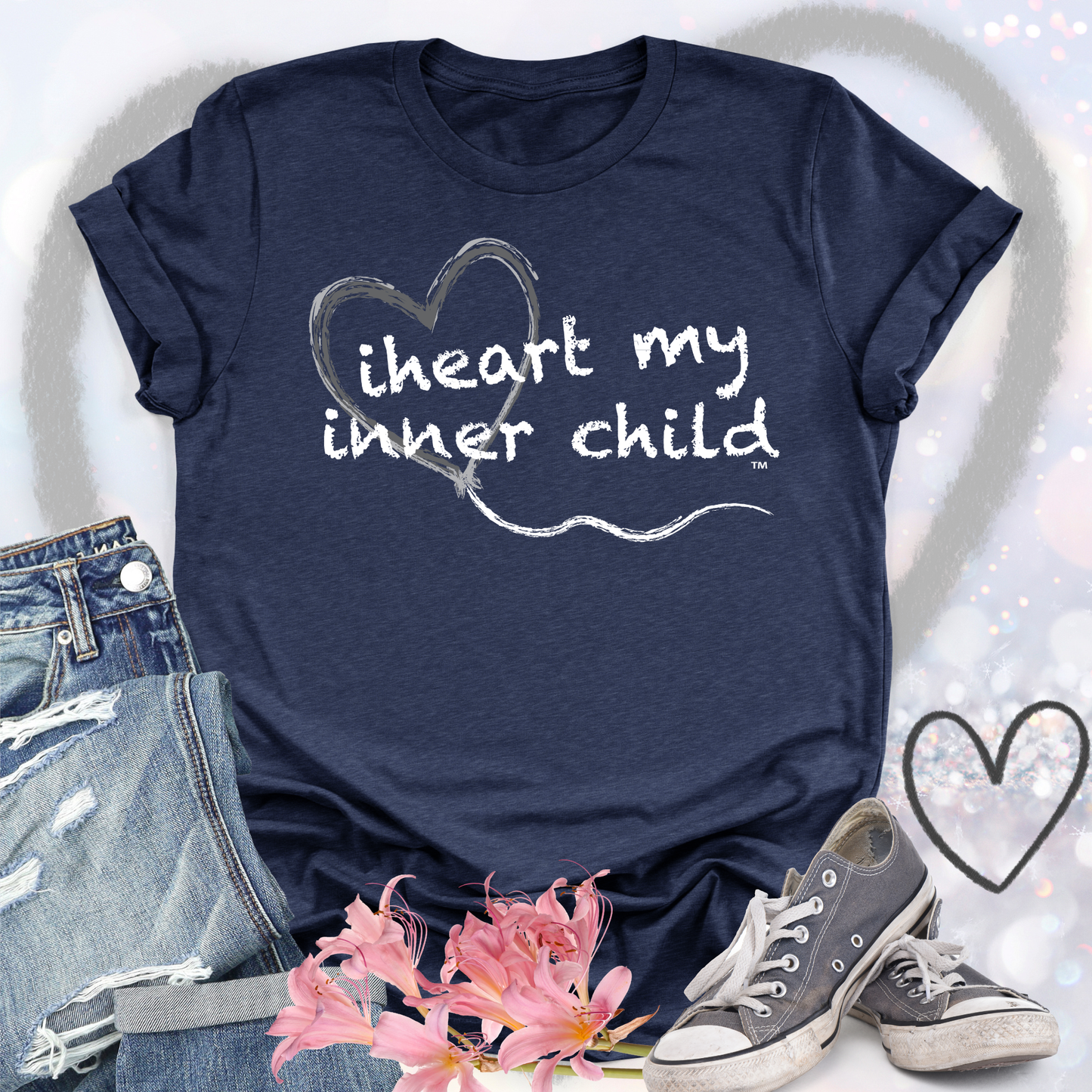 iheart my inner child w-heart balloon T-shirt