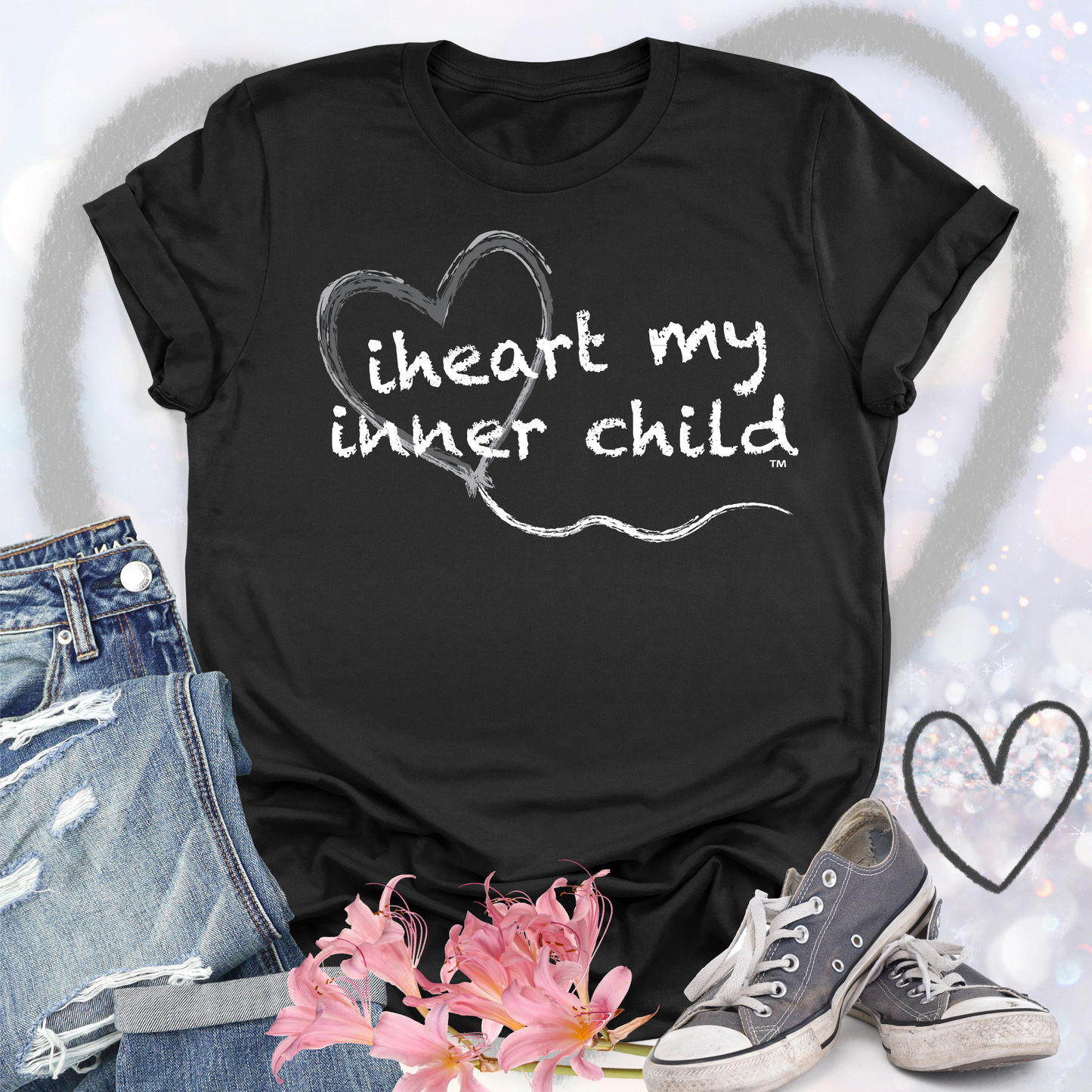 iheart my inner child w-heart balloon T-shirt